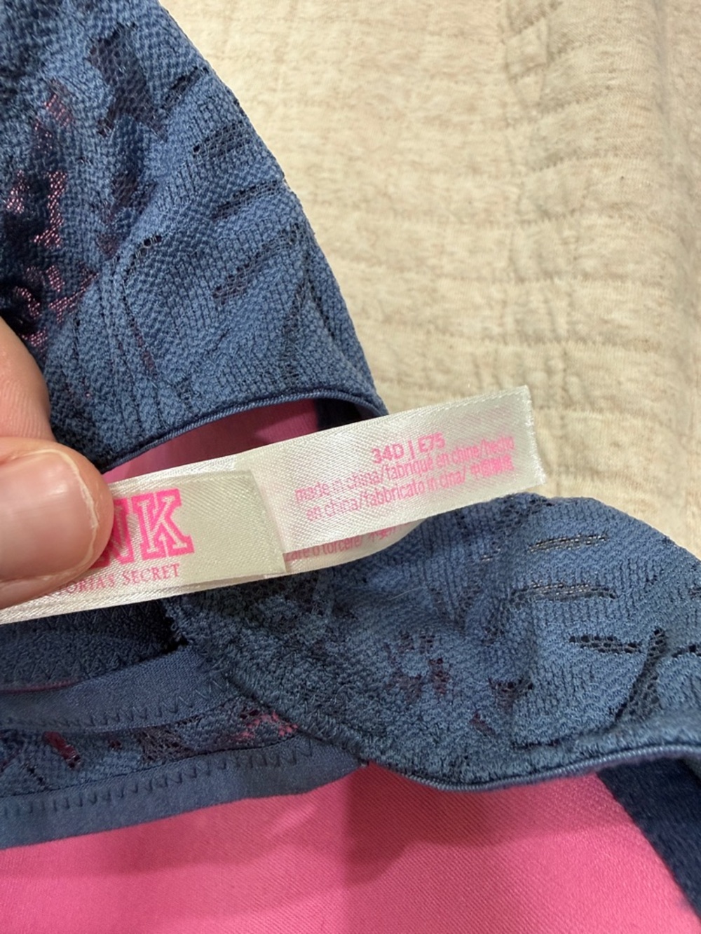 2016 PINK Lace Racerback Bra - Picture 6 of 6